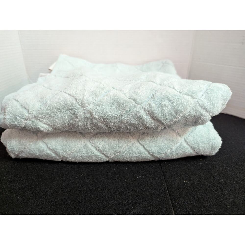 Turkish Cotton Towels Gracious green bath towels 28x54 Pair of 2 NEW